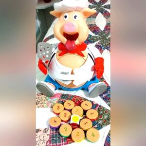 Pop The Pig Chef Game Pig Only Not Tested 9"5x6" Perfect For Vacations.